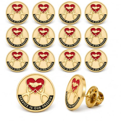 SHOP AWARDS AND GIFTS Service Recognition Lapel Pins - style: Recognition Awards, 12 Pack
