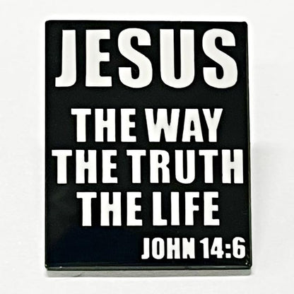 Pinposni Jesus The way The truth The life Enamel Lapel Pin badge brooch