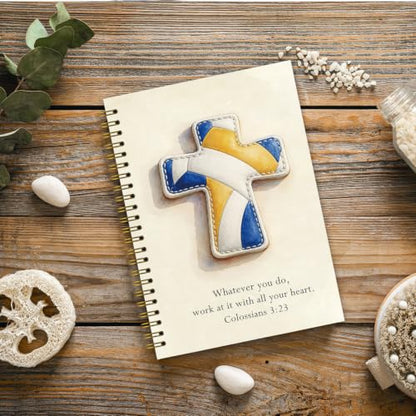 NaZaUK Christian volleyball Notebook, Prayer Bible School Supplies Notebooks, Basketball Coach Gifts for Men & Women & Players5.5x8.3 Inches - color: Volleyball