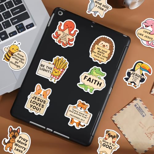 100PCS Christian Stickers, Positive Emotional Support Bible Verse Stickers for Adults, Cute Faith for Water Bottles, Laptops, Phones, Christian Gifts