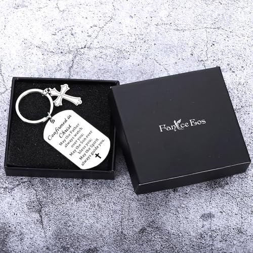 Confirmation Gifts for Teenage Girls Boys Confirmation Sponsor Gift for Women Men Catholic Teen Boys Girls Faith Fathers Day Religious Bible Verse Keychain Baptism 1st Communion Easter Basket Stuffers
