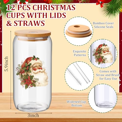 Skylety 12 Set Christmas Coworkers Gifts Bulk for Employees Office Staff - style: Santa