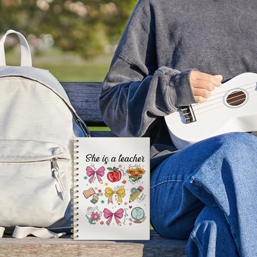 VONTP Christian Teacher Spiral Notebook Journal, 5.5x8.3 Inch - color: 007-teacher