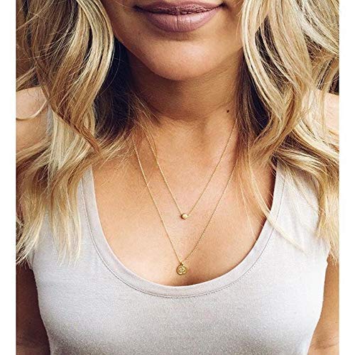 Baydurcan Silvery Necklace for Women Pendant Chain Friendship Necklace Gift - style: dot s