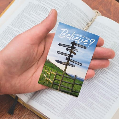 200 Pcs Gospel Tracts Salvation Cards,Believe - style: Believe