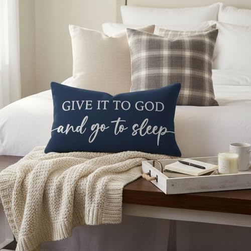 Decorative Throw Pillow Covers 12x20 Inch Set of 2 – Blue - color: Blue