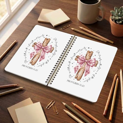 Church Notes Bible Journal for Women, Christian Gifts for Women Girls - color: Butterfly Cross