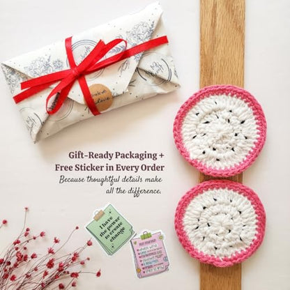 Cotton Crotchet Fruit Car Coaster Set (Dragon Bloom) - color: Dragon Pop