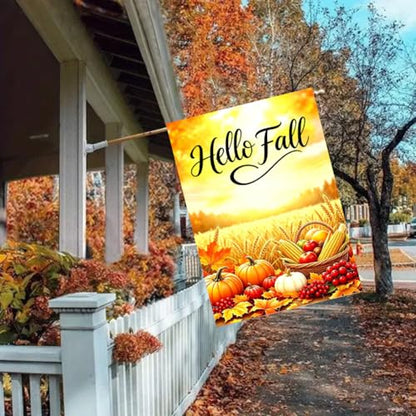Large Thanksgiving Fall House Flags for Outside 28x40 Double Sided - color: Harvest, size: 28x40 Inches
