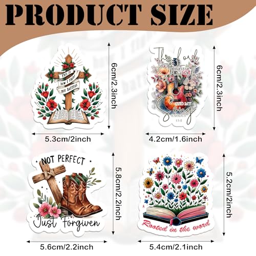 Prayer Board Kit Supplies - 50 Pcs Christian Jesus Bible Stickers - color: Watercolor