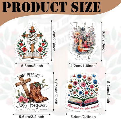 Prayer Board Kit Supplies - 50 Pcs Christian Jesus Bible Stickers - color: Watercolor