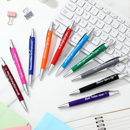Gueevin 200 Pcs Inspirational Pens Employee Gift, Team - style: Team