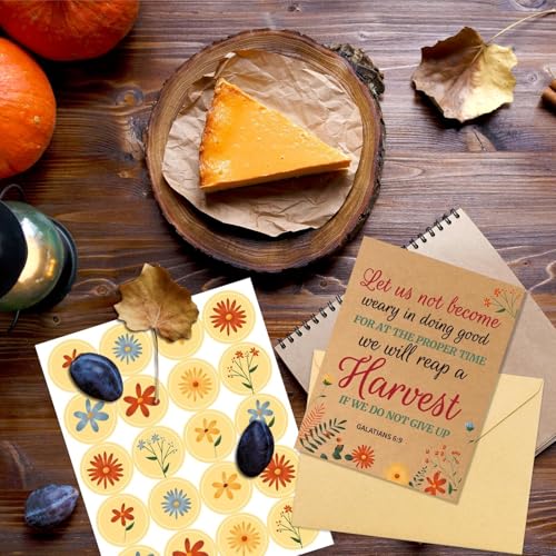 WorldBazaar Christian Cards 24 Pack Religious Cards Wtih Bible Verse Kraft