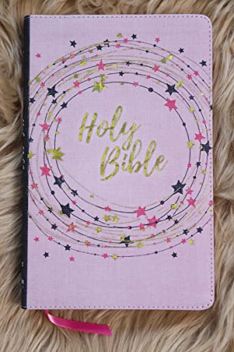 NIV, Bible for Kids, Flexcover, Pink/Gold, Red Letter, Comfort Print: Thinline Edition (Easy-to-Read, Easy-to-Carry)