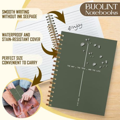 Christian Prayer Journal Gift for Women Men 5.5x8.3in Green - color: Green