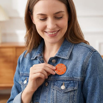 Matthew 10:31 Bible Verse Enamel Pin, Orange Silver Sparrow Lapel Pin, You Are Worth More Than Many Sparrows Christian Badge for Jackets Backpacks, Faith Encouragement Gift for Believers Church