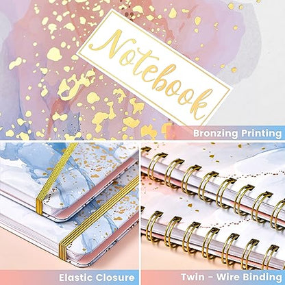 Ruled Notebook/Journal - Daily Planner with Premium Thick Paper,6.2" X 8.4" - color: white-2
