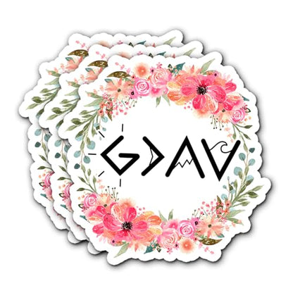 God is Greater Than The Highs and Lows Stickers Christian Faith Jesus Decals Vinyl Waterproof Journaling Aesthetic Bible Verse Stickers for Water Bottles Laptop (God is Greater) - color: God is Greater