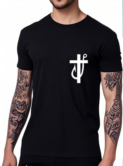 Fishers of Men Shirt, Funny Fishing Shirts, Jesus Made Me A Fishermen Tee - color: Green-y, size: X-Large