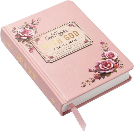One Minute With God for Women,365 Daily Devotions,Women's Daily Prayer Journal,Inspirational Gifts for Women