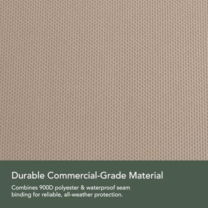 Covermates Prestige Round Dining Table Cover, 36D x 35H Clay - color: Prestige Clay Heavy Duty Fade Resistant Polyester, size: 36DIAMETER x 35H