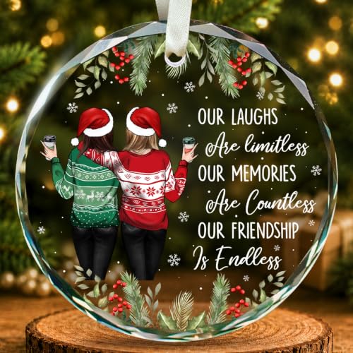Best Friend Christmas Ornaments 2026 - Bestie Friends Ornaments for Women - color: Friends