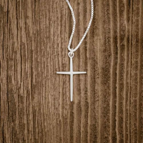 Sterling Silver Cross Pendant Necklace Faith Jewelry Gift For Him and Her - color: Love Cross