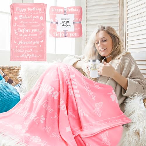 Fortuning's JDS 15PCS Valentine's Day Gift, Birthday Gifts for Women-Pink Self Care Package Get Well Soon Gifts, Relaxing Spa Gift Thinking of You Care Package for Mom Her Wife Girlfriend - color: Pink