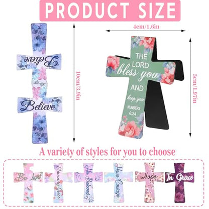 18PCS Magnetic Cross Bookmarks Gifts, Magnetic Bookmark Christian Cross Magnetic Page Markers Religious Bible Verses Bookmarks for Bible Study, Readers, Teachers, Students (F) - color: F