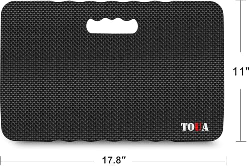 2‑Pack Garden Kneeling Pad, Large Thick Memory EVA Foam Knee Cushion 17.8"x11"x1.5", Bath Kneeler for Baby Bath, Multi‑Purpose Kneeling Mat for Gardening, Planting, Praying, Exercise & Outdoor Activities（Black） - color: Black, size: Large - 2 Pack