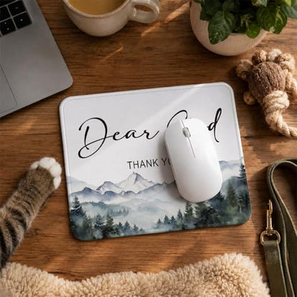 QIYUHOY Christian Inspirational Mouse Pad, 9.5x7.9 Inch - color: dear god thank you