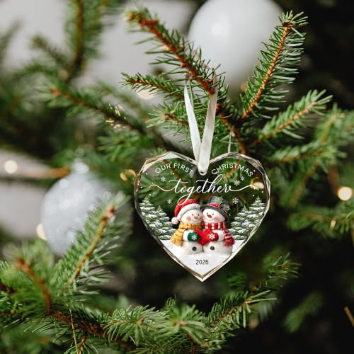 First Christmas Together Ornament 2026 - Couples First Christmas Ornament - color: Together