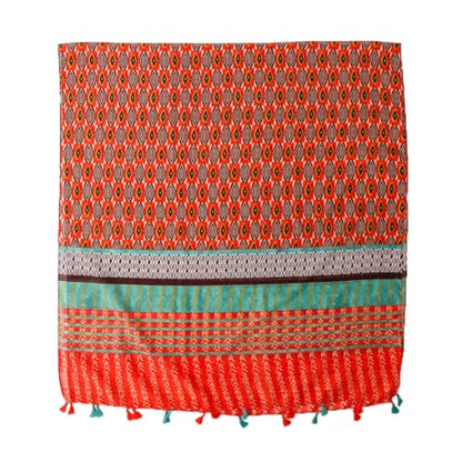 Yeieeo Boho Scarf for Women Lightweight Floral Printed Scarf Fall Winter Fashion Fringed Shawl - color: Floral 37