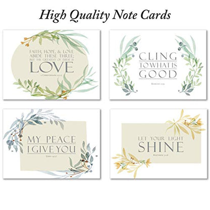 Inspirational Bible Verse Note Cards with Envelopes - Pack of 48 - style: Inspirational