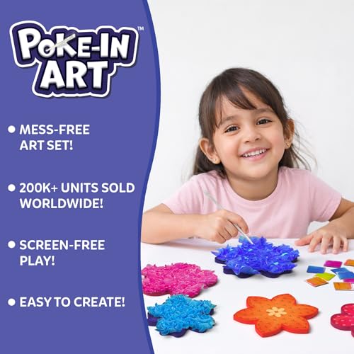 Skillmatics Poke-in Art – Flower Bouquet, Wood Craft Kit, Gift for Kids - style: 2. Flower Bouquet