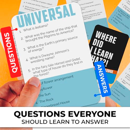 Trivia Card Games for Adults — Family Board Games for Teens and Adults - color: 2. 4 Set