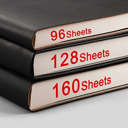 AHGXG Lined Journal Notebook, 320 Numbered Pages, B5 (7.6'' X 10'') - color: Red, size: B5