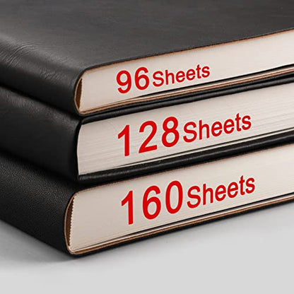 AHGXG Lined Journal Notebook, 320 Numbered Pages, B5 (7.6'' X 10'') - color: Red, size: B5