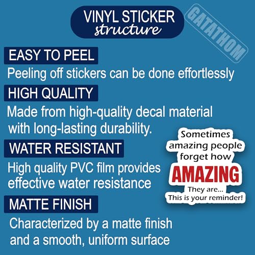 (3Pcs) Sometimes Amazing People Forget How Amazing They Are Sticker, Inspirational Encouragement Stickers Motivational Quote Waterproof Vinyl Decals for Laptop Water Bottle Scrapbook Helmet, 3" x 2.8" - color: Sometimes Amazing People Forget How Amazing T