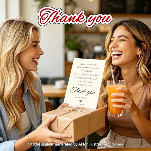 Thank You Cards for Coworkers Teacher Friend Appreciation Thank You Gifts - color: DXI#042