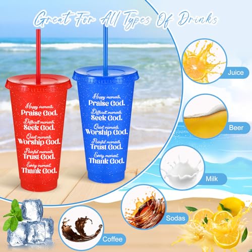 Tioncy 12 Packs Christian Tumblers Bulk for Men Women, Sweet Color - color: Sweet Color