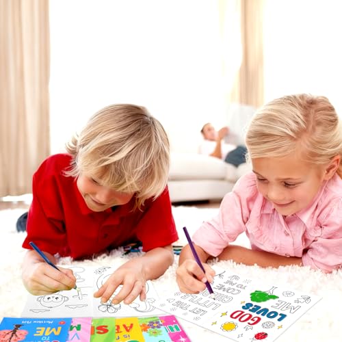 Treasure Cove Christian Mini Coloring Books Kids DIY Drawing Book 24Pcs
