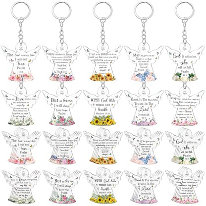 Remuuly Christmas Christian Gift Mini Bible Keychain Bulk - color: Christian