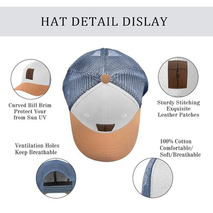 Christian Hats for Men & WomenJesus Cross HatChristianReligious GiftsforVarious Festivals&BirthdaysFaith Baseball/Trucker Cap - color: White