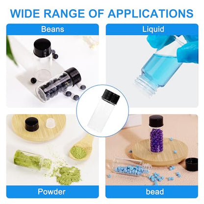 10ml Clear Glass Vials with Screw Caps 30PCS - style: 10ml-30pcs