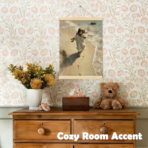 YZSLA Christian Wall Art Decor,Jesus Wall art Hanging Canvas Prints - color: Bible-Beach