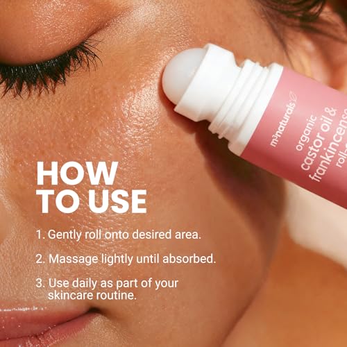 Organic Castor Oil and Frankincense Roll On - Cold-Pressed & Hexane-Free