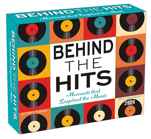 Behind the Hits 2026 Daily Desk Calendar: Boxed Page-a-Day Music Trivia Calendar with Day-to-Day Stories Behind Legendary Songs & Chart-Topping Moments - color: Behind the Hits