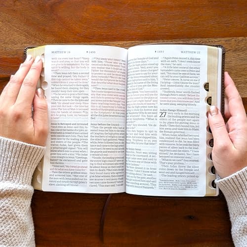 Personalized NLT Personal Size Giant Print Bible – Filament Enabled | LeatherLike Rustic Brown, Indexed Red Letter Edition | Custom Engraved | 12-Point Large Print | New Living Translation with Filament App, Verse Finder & Maps | 8.875” x 5.875” (Man of F