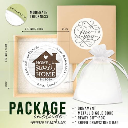 HEXMOZ New Home Gift Ideas - New Home Ornament 2026 - color: Home 2026